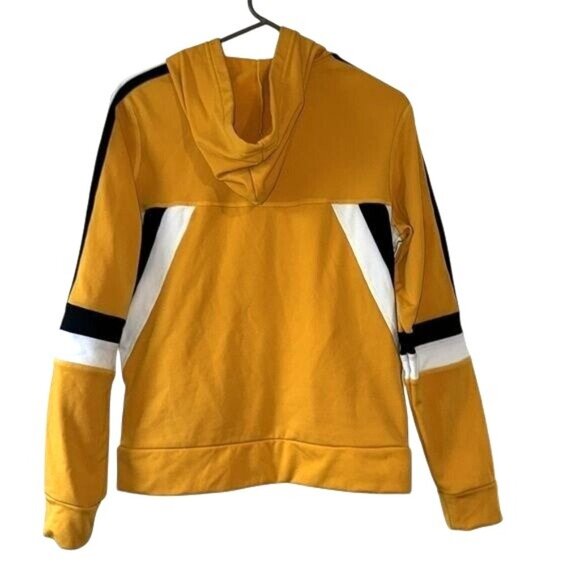 Yellow & Black Tracksuit Set With Hoodie & Striped Design L/XL - Picture 10 of 14